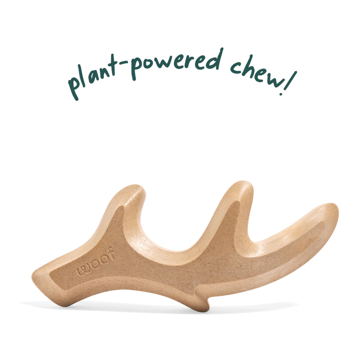 Woof HonestChew Antler - Plant-Based Dog Chew Toy