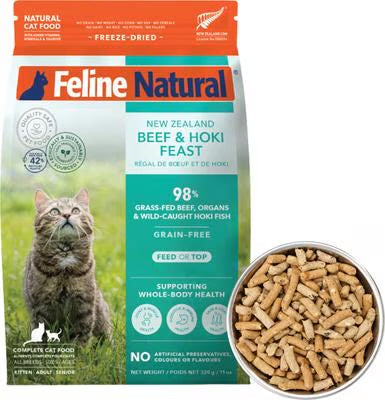 Feline Natural Beef & Hoki Feast Freeze-Dried Cat Food