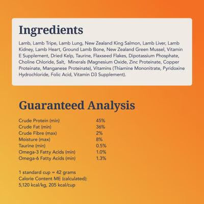 Feline Natural Lamb & King Salmon Feast Freeze-Dried Cat Food
