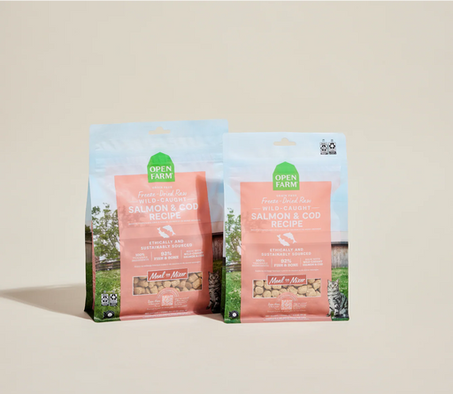 Open Farm Salmon & Cod Freeze Dried Raw Cat Morsels