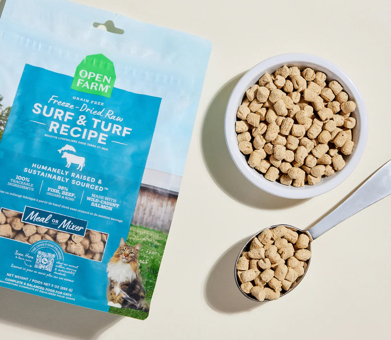 Open Farm Surf & Turf Freeze Dried Raw Cat Morsels