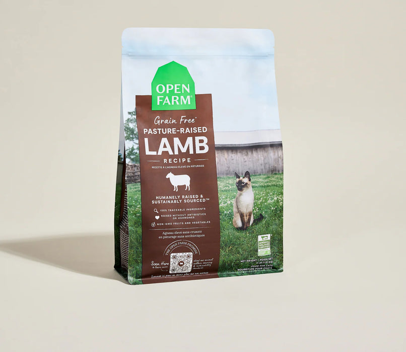 Open Farm Grain Free Pasture-Raised Lamb Dry Cat Food — 2 lb