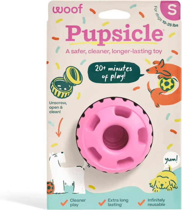 Woof Pupsicle Dog Enrichment Toy — Pink
