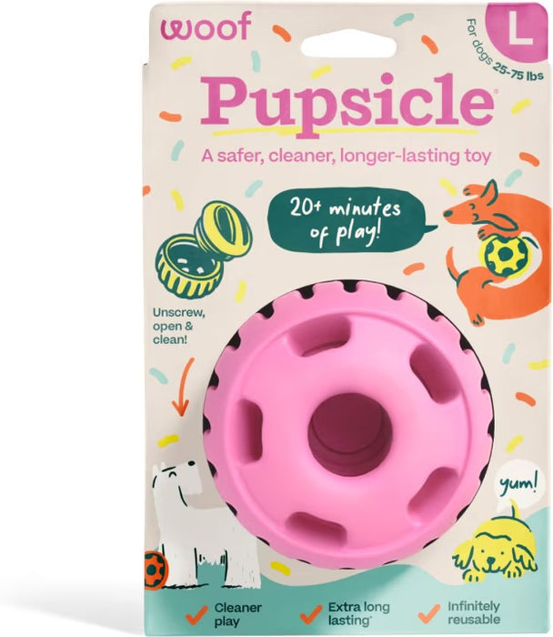 Woof Pupsicle Dog Enrichment Toy — Pink