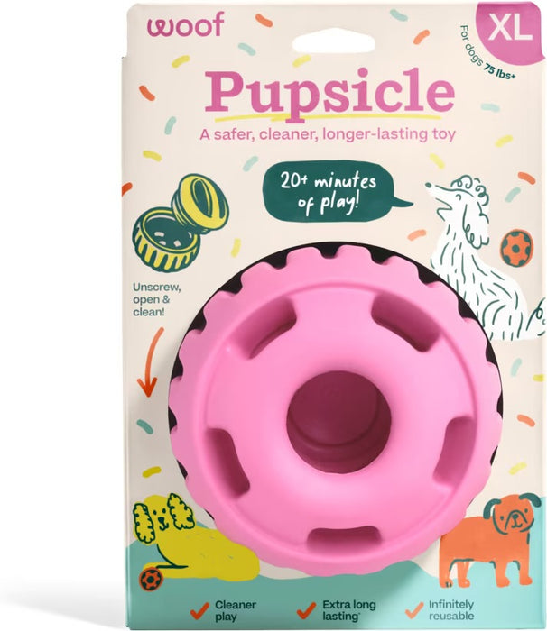 Woof Pupsicle Dog Enrichment Toy — Pink