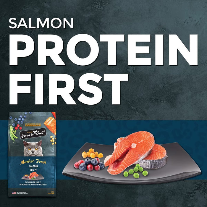 Fussie Cat Market Fresh Dry Cat Food — Salmon Recipe
