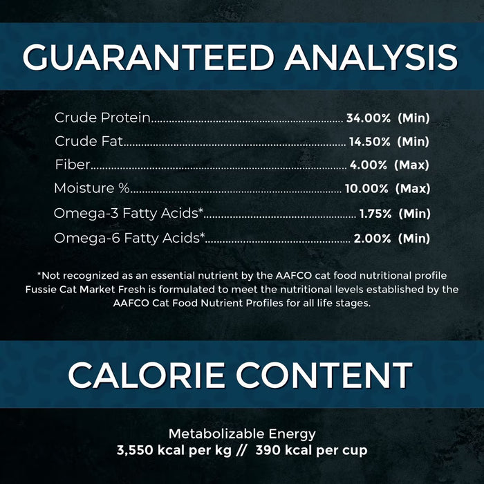 Fussie Cat Market Fresh Dry Cat Food — Salmon Recipe