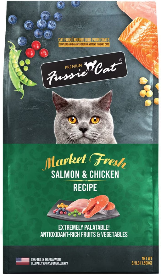Fussie Cat Market Fresh Dry Cat Food — Salmon & Chicken Recipe