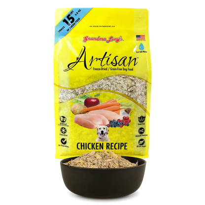 Grandma Lucy's Artisan Grain-Free Freeze-Dried Dog Food — Chicken Recipe