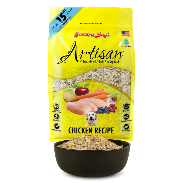 Grandma Lucy's Artisan Grain-Free Freeze-Dried Dog Food — Chicken Recipe
