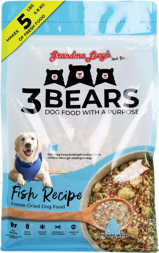 Grandma Lucy's 3 Bears Grain-Inclusive Freeze-Dried Dog Food — Fish Recipe