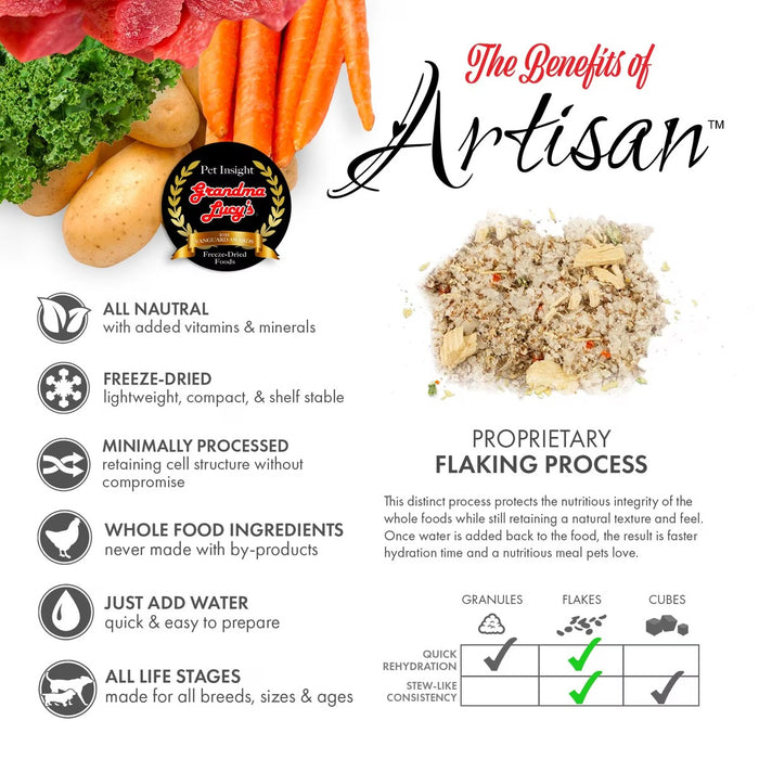Grandma Lucy's Artisan Grain-Free Freeze-Dried Dog Food — Venison Recipe