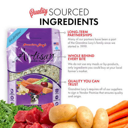 Grandma Lucy's Artisan Grain-Free Freeze-Dried Dog Food — Venison Recipe