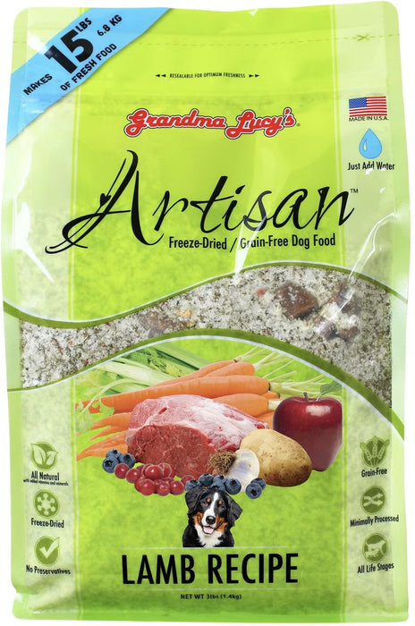 Grandma Lucy's Artisan Grain-Free Freeze-Dried Dog Food — Lamb Recipe