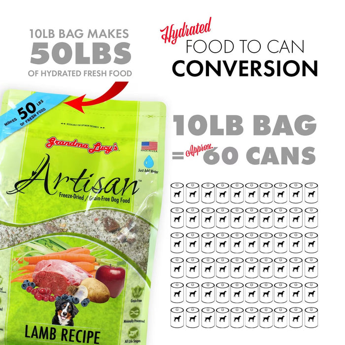 Grandma Lucy's Artisan Grain-Free Freeze-Dried Dog Food — Lamb Recipe