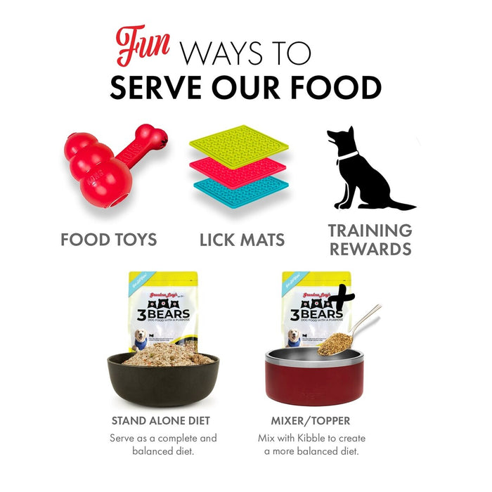 Grandma Lucy's 3 Bears Grain-Inclusive Freeze-Dried Dog Food — Chicken Recipe