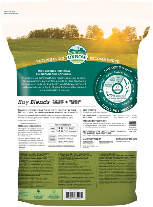 Oxbow Hay Blends Western Timothy & Orchard for Small Animals