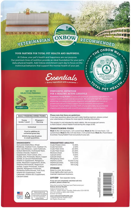 Oxbow Essentials Young Rabbit Food