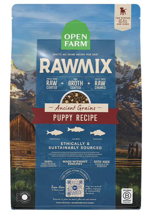 Open Farm RawMix Puppy Ancient Grains Dog Kibble