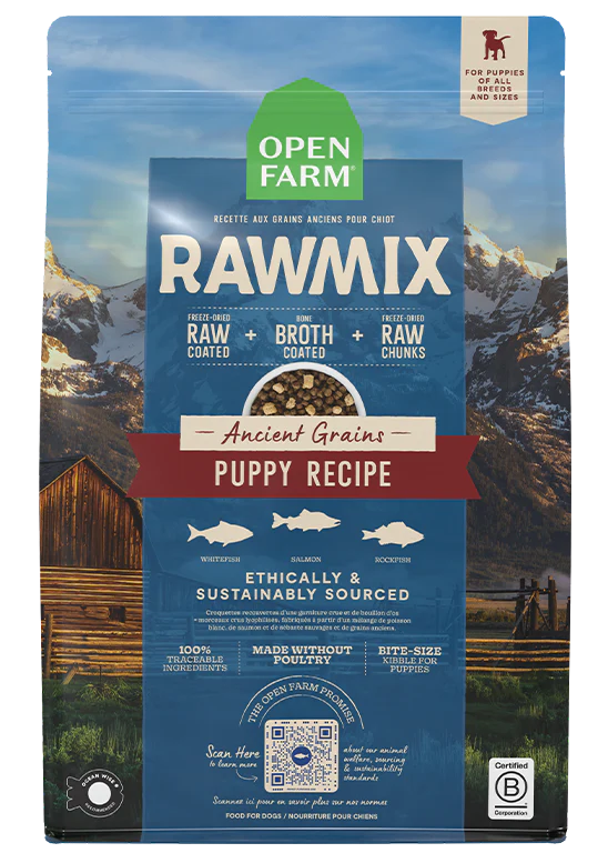 Open Farm RawMix Puppy Ancient Grains Dog Kibble