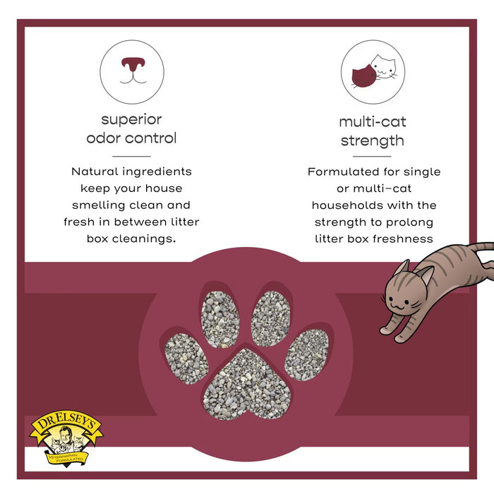 Dr. Elsey's Precious Cat Classic Unscented Clumping Clay Cat Litter 40 lb