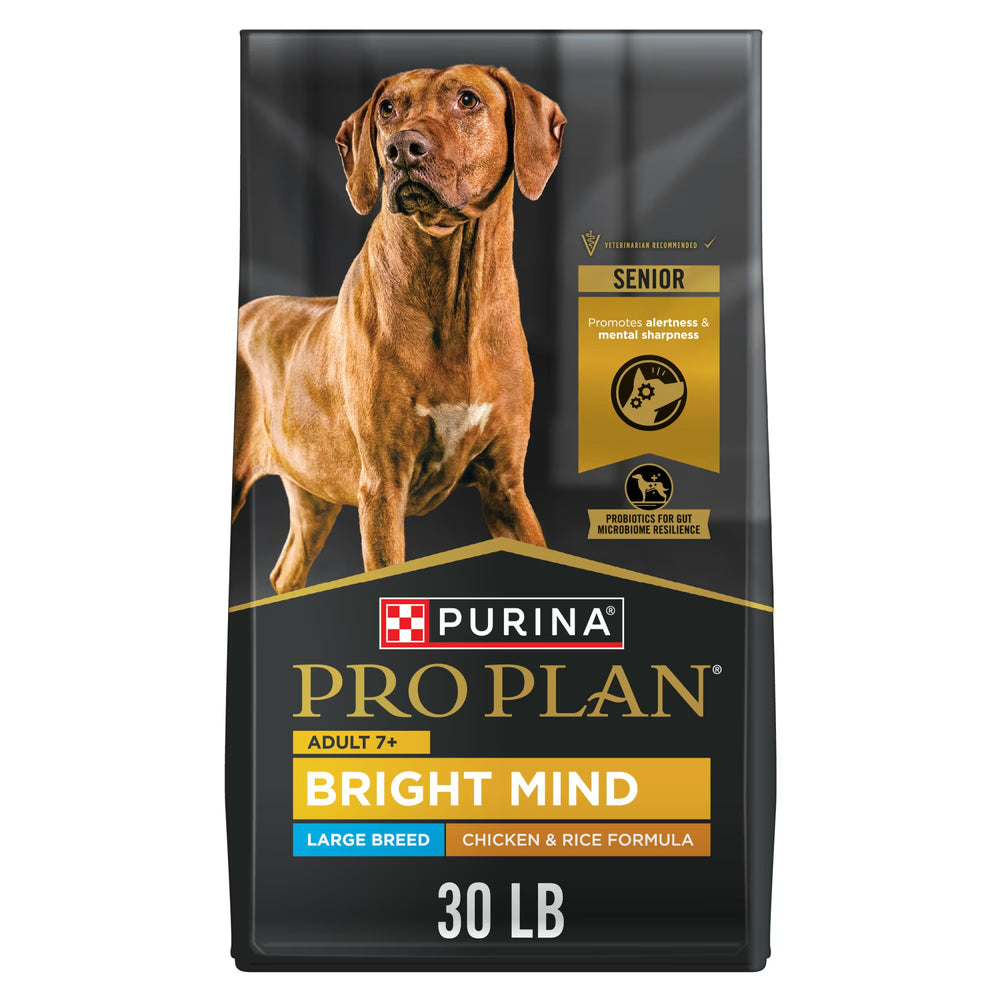 Purina Pro Plan Bright Mind Adult 7+ Large Breed Chicken & Rice Formula Dry Dog Food