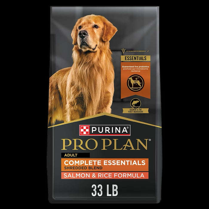 Pro Plan Complete Essentials Adult Shredded Blend Salmon & Rice Dry Dog Food
