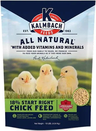 Kalmbach Non-Medicated Chick Starter 18% 10 Lb Bag