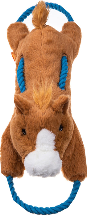 Growl Haystackerz Plush & Rope Tug Dog Toy