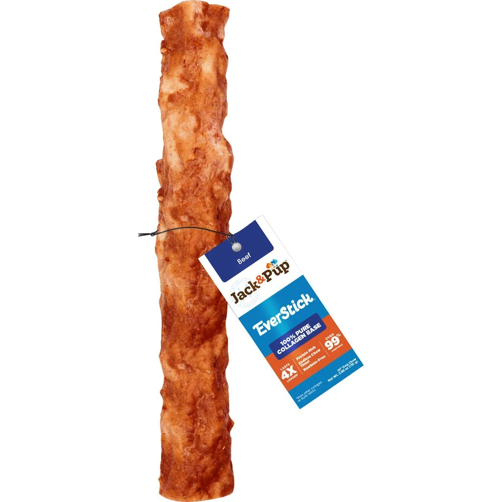 Everchew 100% Collagen Base Stick Dog Chew, 10 Inch