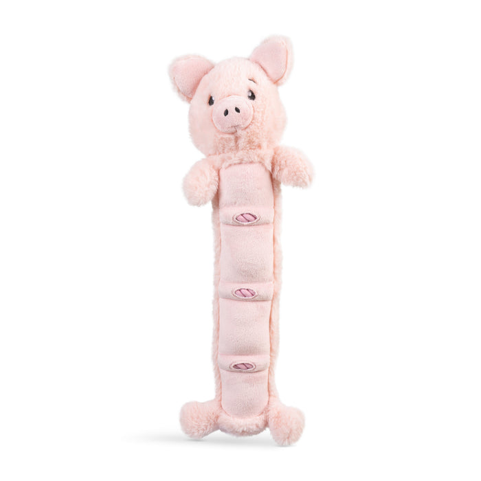 Growl Noodles Segmented Plush & Rope Squeaky Dog Toy