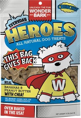 Wonder Bark Everyday Heroes Crunchy Dog Treats, 5 Oz