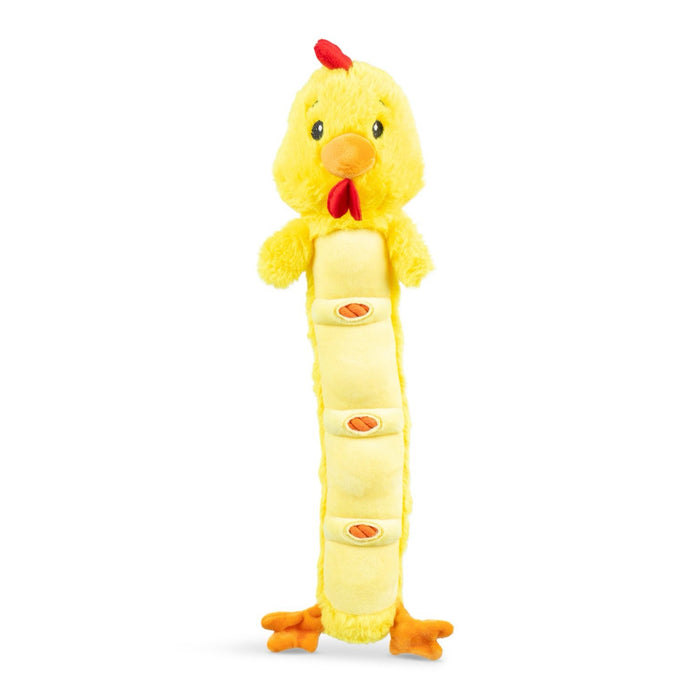 Growl Noodles Segmented Plush & Rope Squeaky Dog Toy