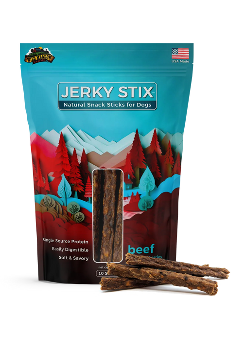 Wild Meadow Farms Jerky Stix Dog Treats – 10 Count