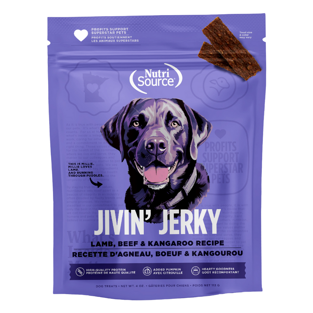 Nutrisource Lamb, Beef & Kangaroo Jivin' Jerky 4oz