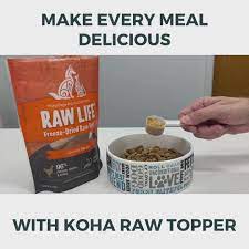 KOHA Freeze-Dried Raw Topper Chicken Recipe for Dogs and Cats 8oz Bag