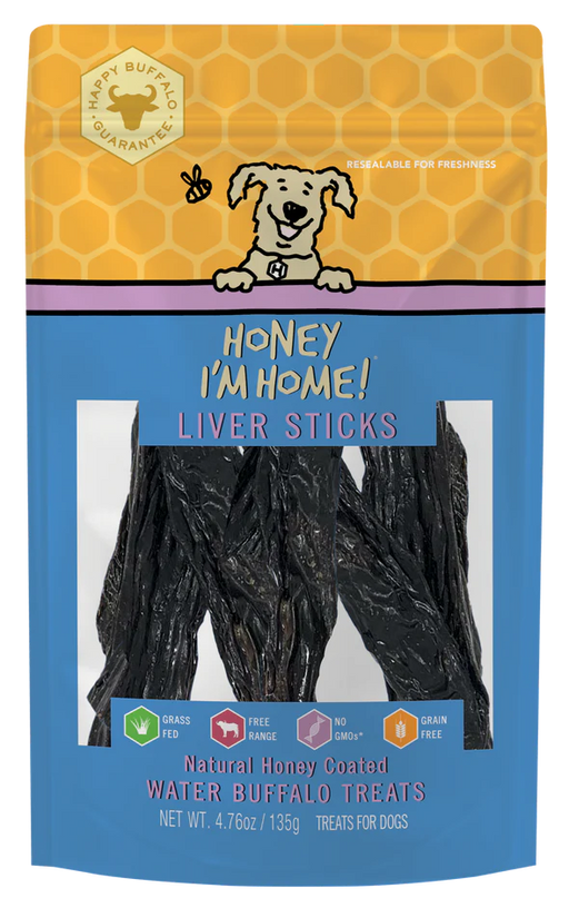 Honey I'm Home Liver Sticks Dog Treats 4.76oz