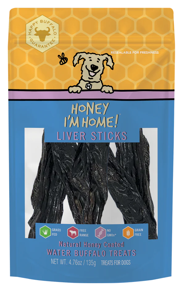 Honey I'm Home Liver Sticks Dog Treats 4.76oz