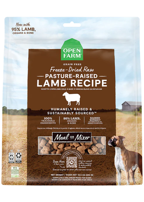 Open Farm Freeze Dried Raw Pasture Lamb 13.5oz