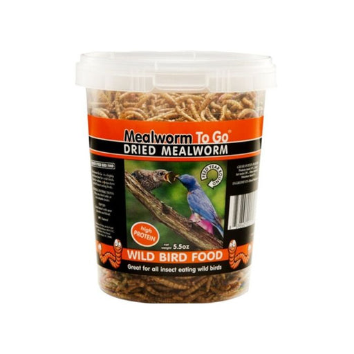 Mealworm To Go Dried Mealworms Wild Bird Food (5.5 oz)