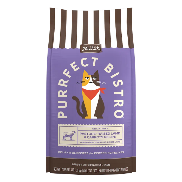 Merrick Purrfect Bistro Grain Free Pasture-Raised Lamb and Carrots Natural High Protein Dry Cat Food