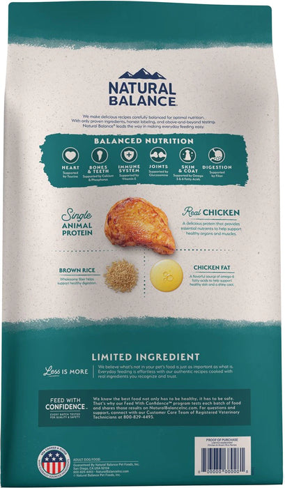 Natural Balance L.I.D. Limited Ingredient Diet Chicken & Brown Rice Formula Dry Dog Food