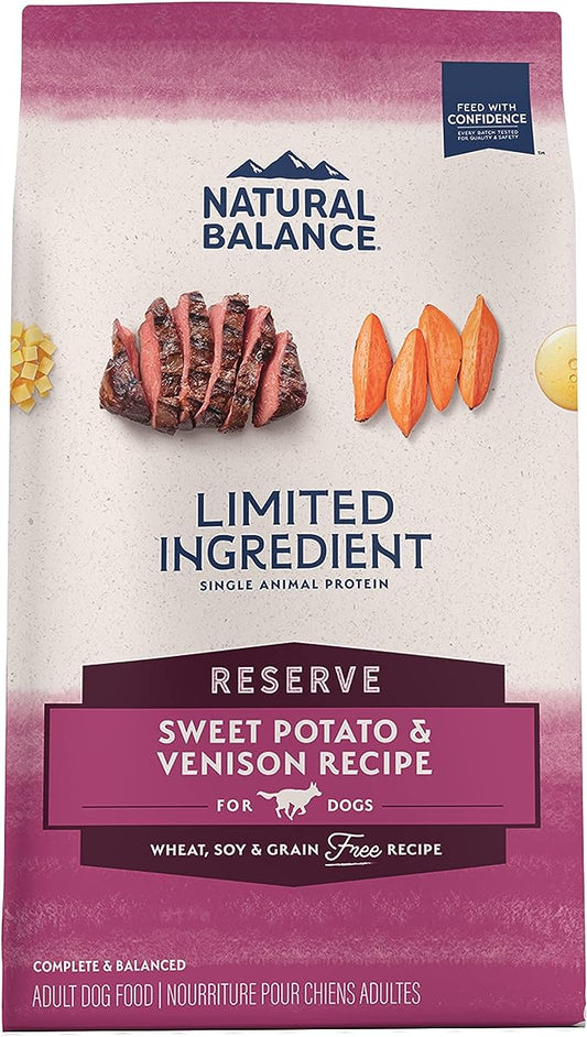 Natural Balance Limited Ingredient Reserve Grain-Free Sweet Potato & Venison Dry Dog Food