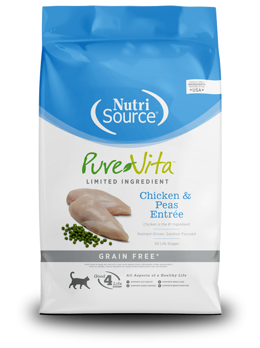 NutriSource PureVita Grain Free Chicken & Peas Recipe Cat Food