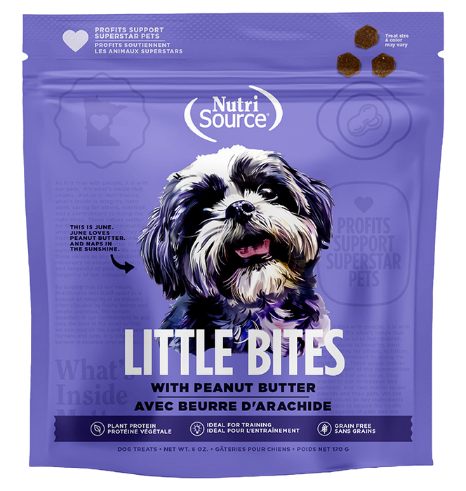 Nutrisource Grain Free Peanut Butter Little Bites 6oz