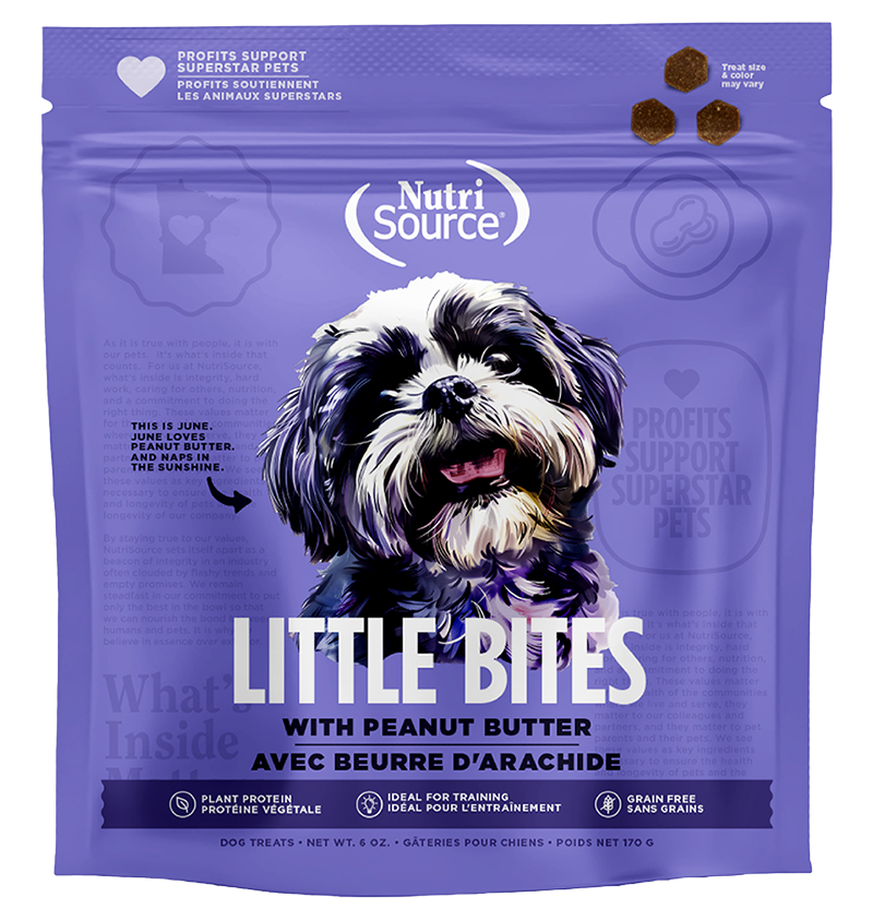 Nutrisource Grain Free Peanut Butter Little Bites 6oz