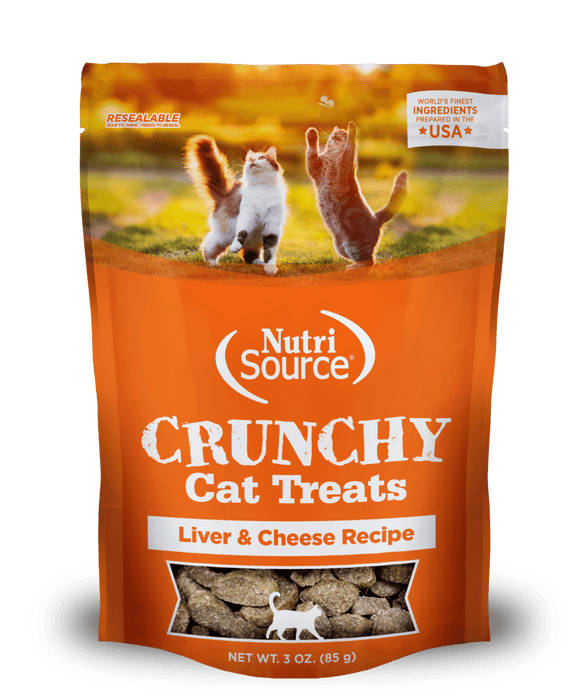 Nutrisource Cat Crunchy Treats Liver/Cheese 3oz