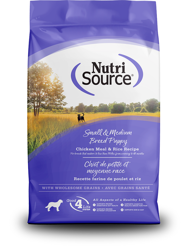 NutriSource Small & Medium Breed Puppy Chicken & Rice Dry Dog Food