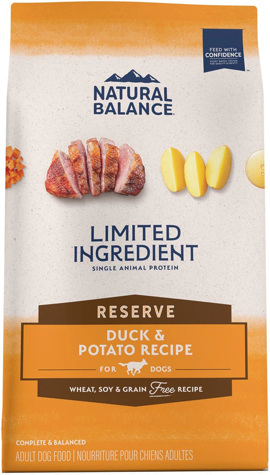 Natural Balance Limited Ingredient Reserve Duck & Potato Grain-Free Dry Dog Food