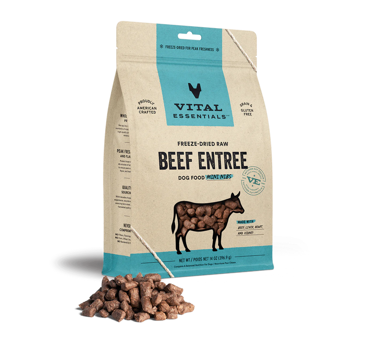 Vital Essentials Freeze-Dried Mini Nibs Beef